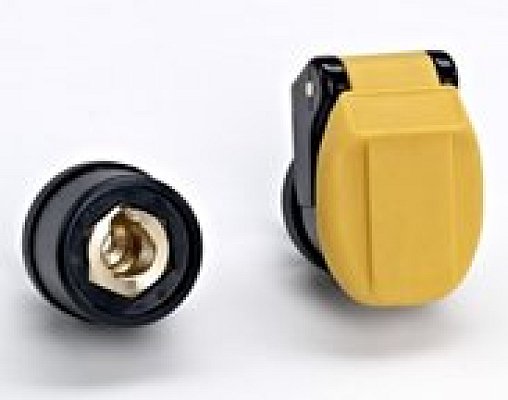 Vestavěná zdířka K35 – K70 se sklopnou krytkou