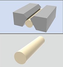 Keramická podložka kulatá na hliníkové lepící pásce, délka 0,6 m