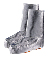 Pohliníkované ochranné kamaše JUTEC z preox-aramidové tkaniny s AL povlakem pro horké provozy do 1000oC