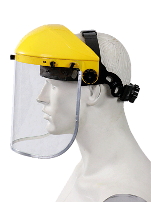 Štít polykarbonát celoobličejový Parweld, čirý a zatmavený