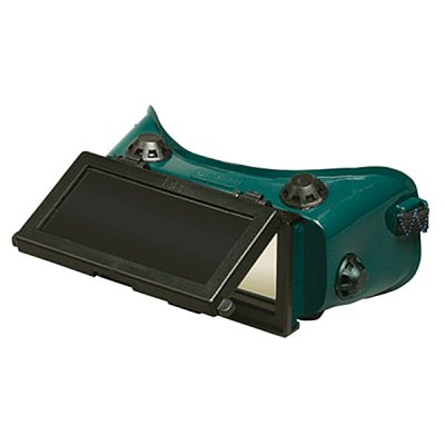 Svářečské ochranné brýle a sklopným předním sklem se zatmavením DIN 5